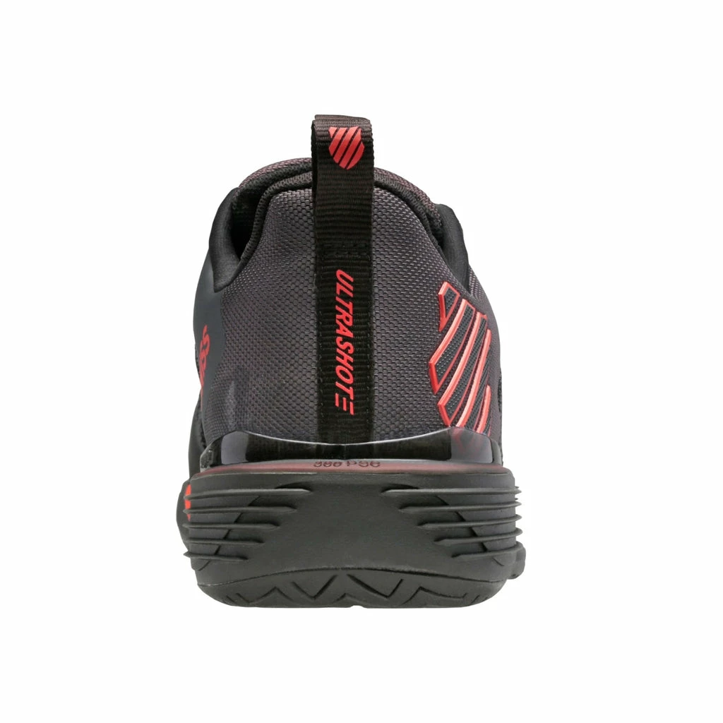 K-Swiss Ultrashot 3 Men's Tennis Shoe (Asphalt/Black/Orange) - Image 6