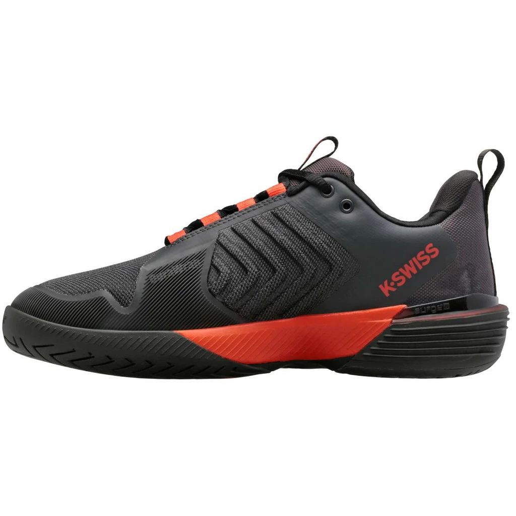 K-Swiss Ultrashot 3 Men's Tennis Shoe (Asphalt/Black/Orange) - Image 2