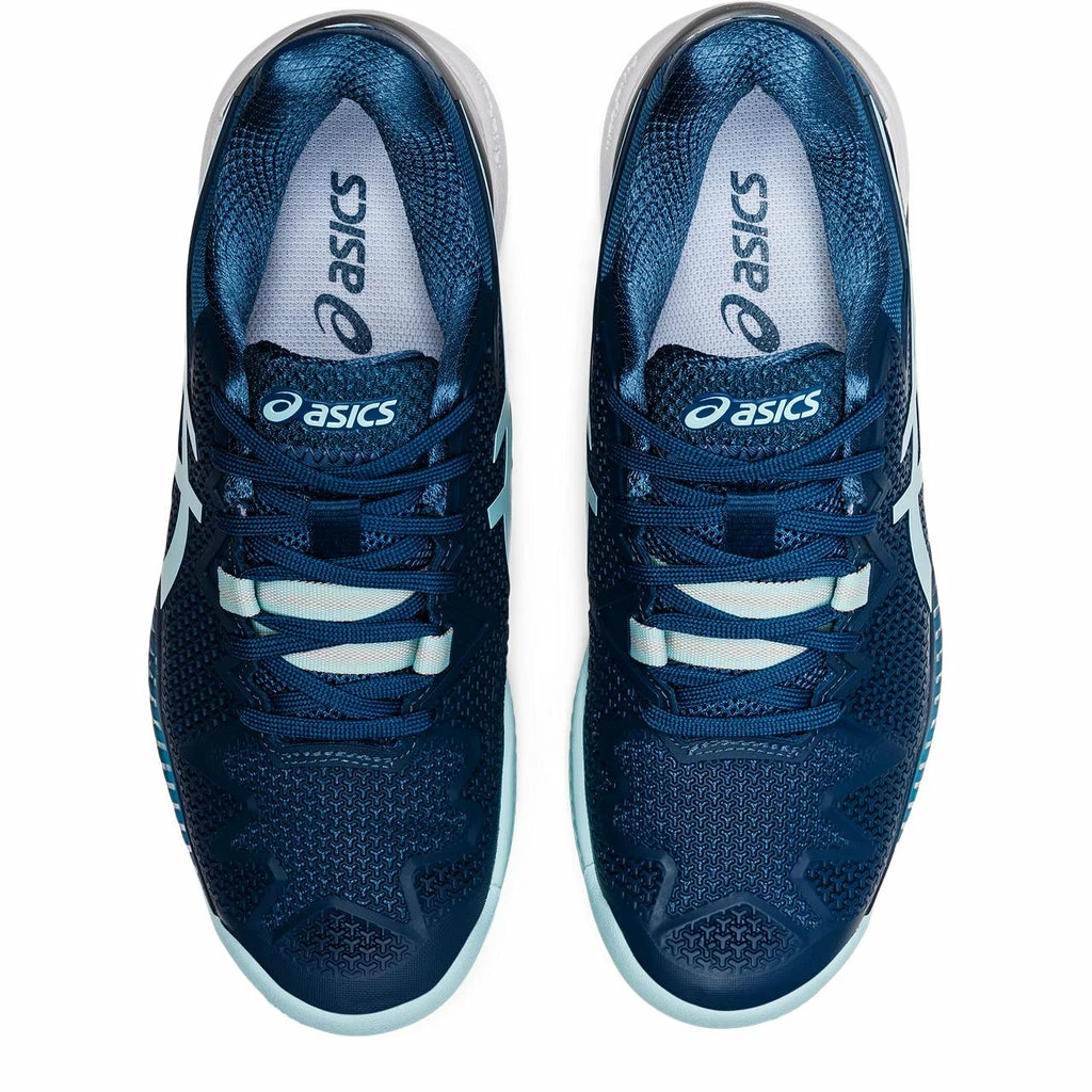 Asics Gel Resolution 8 Women's Clay Court Tennis Shoe (Light Indigo/Blue) - Image 4