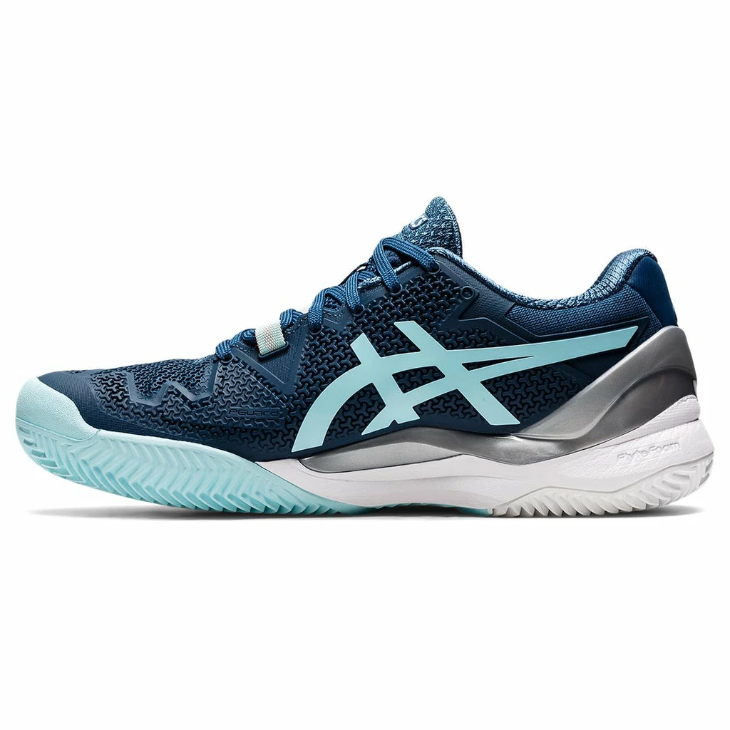Asics Gel Resolution 8 Women's Clay Court Tennis Shoe (Light Indigo/Blue) - Image 2