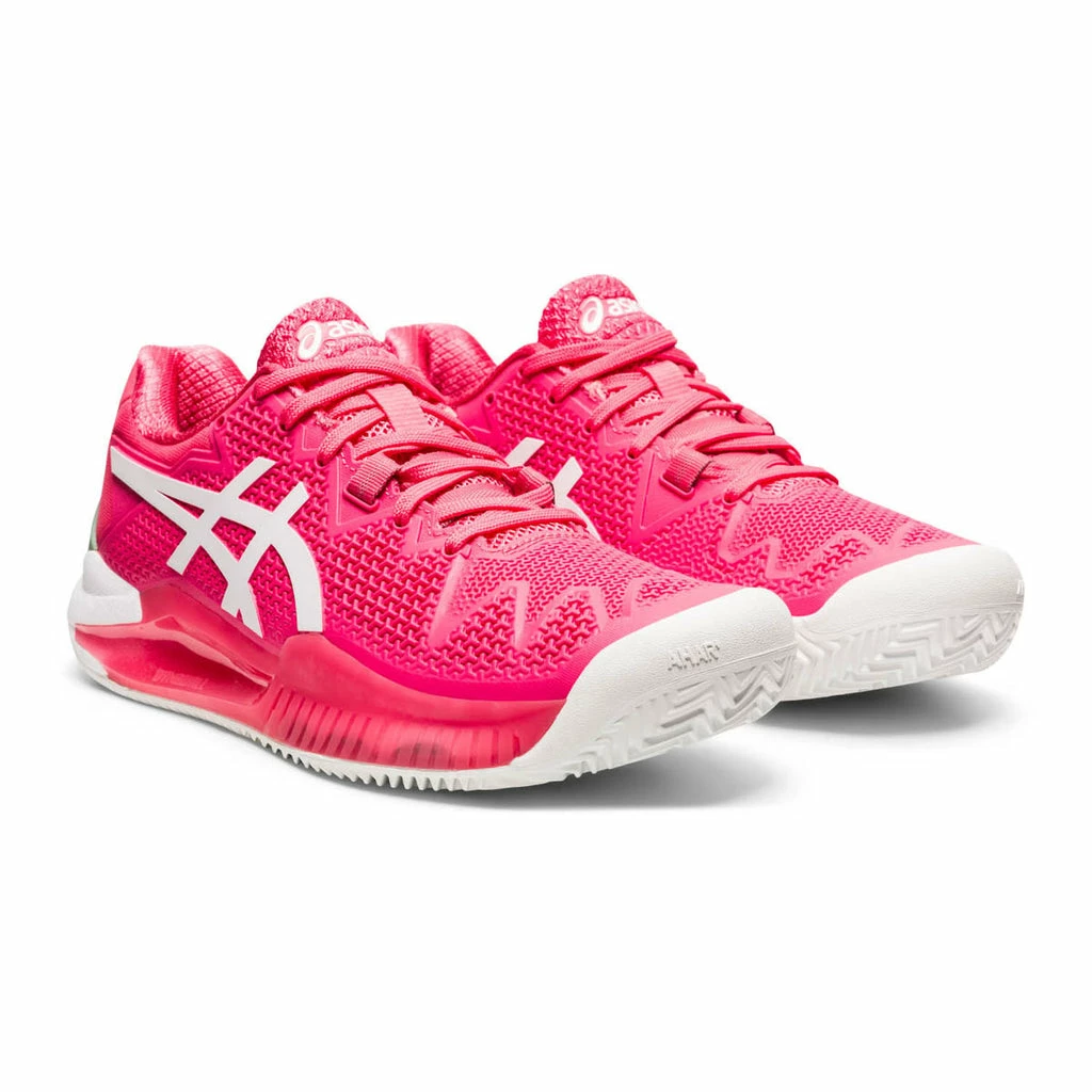Asics Gel Resolution 8 Women's Clay Court Tennis Shoe (Pink/Cameo White) - Image 4