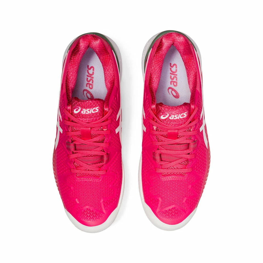 Asics Gel Resolution 8 Women's Clay Court Tennis Shoe (Pink/Cameo White) - Image 3
