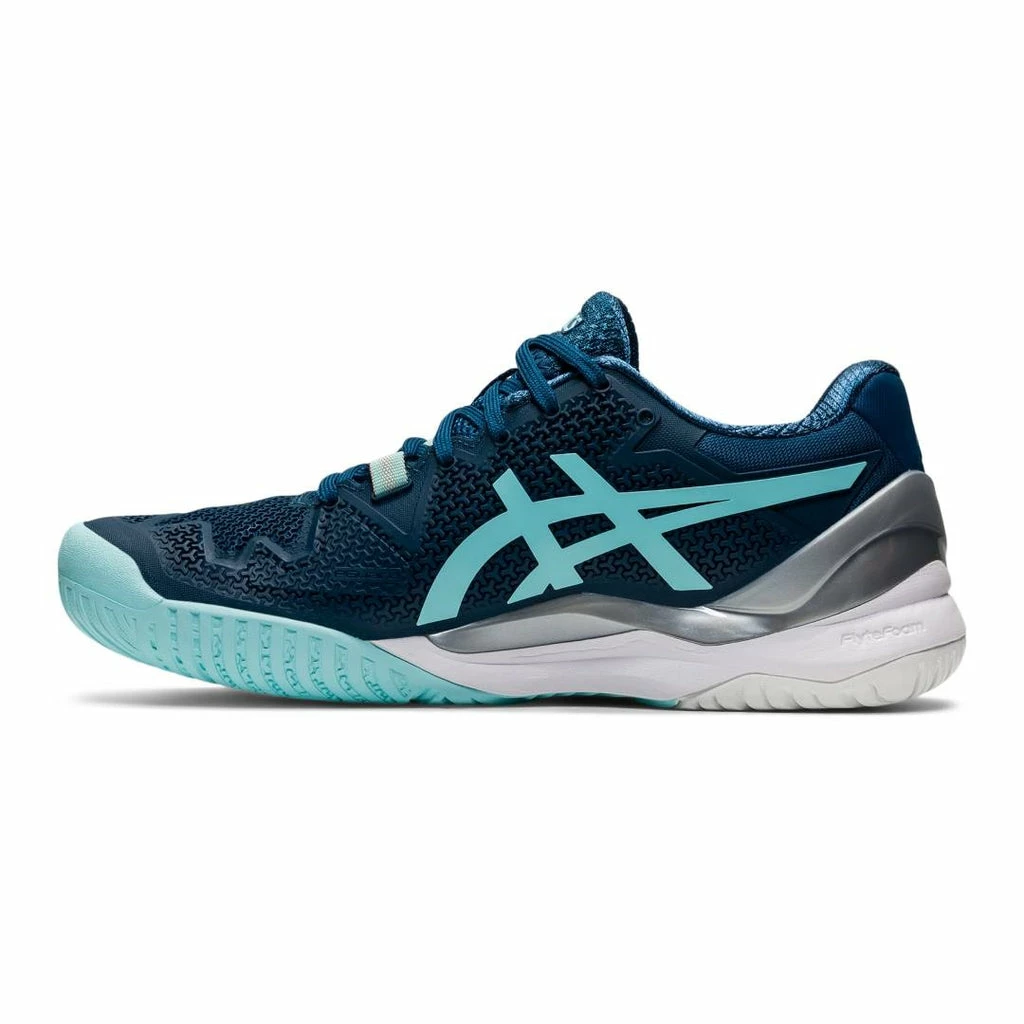 Asics Gel Resolution 8 Women's Tennis Shoe (Light Indigo/Clear Blue) - Image 2
