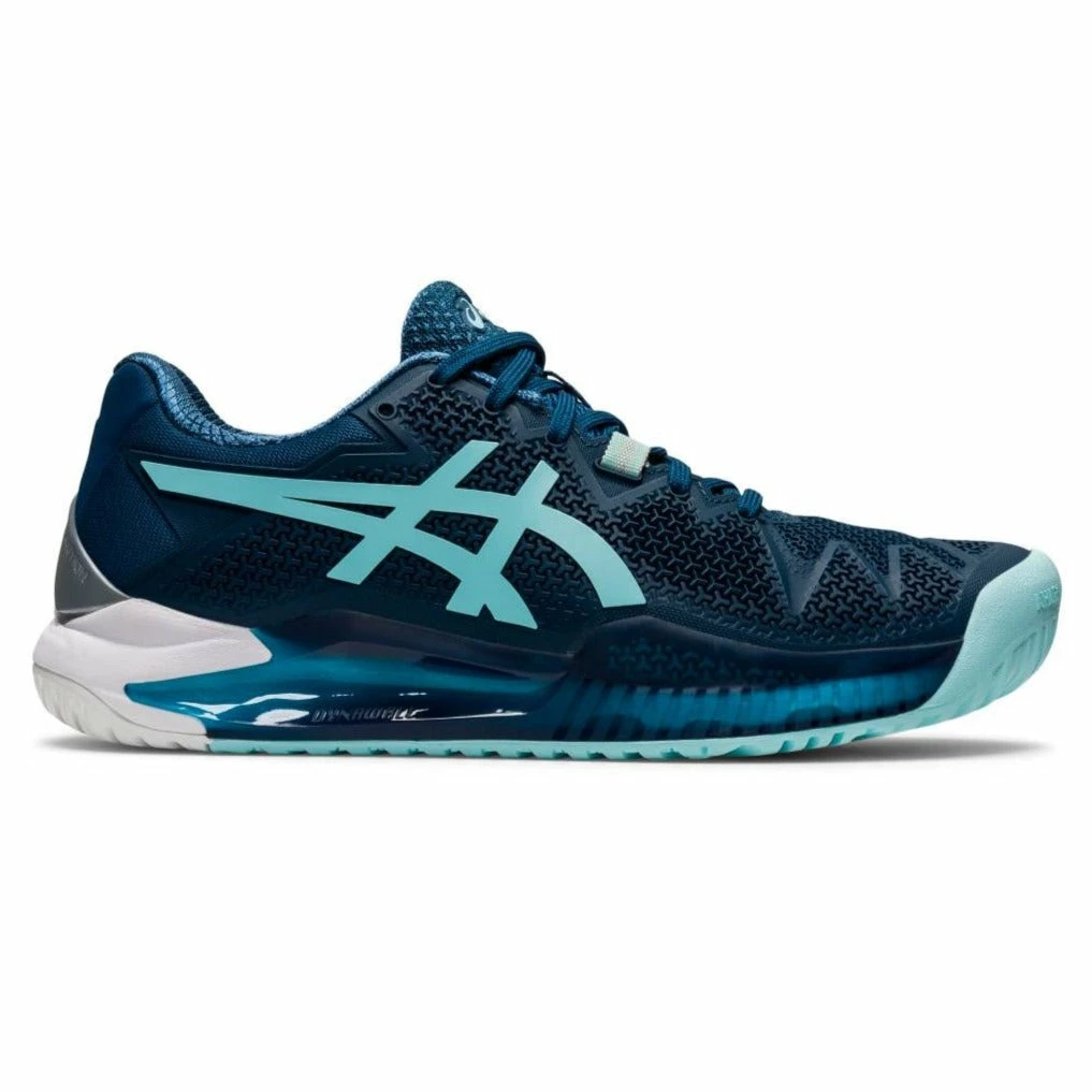 Asics Gel Resolution 8 Women's Tennis Shoe (Light Indigo/Clear Blue)