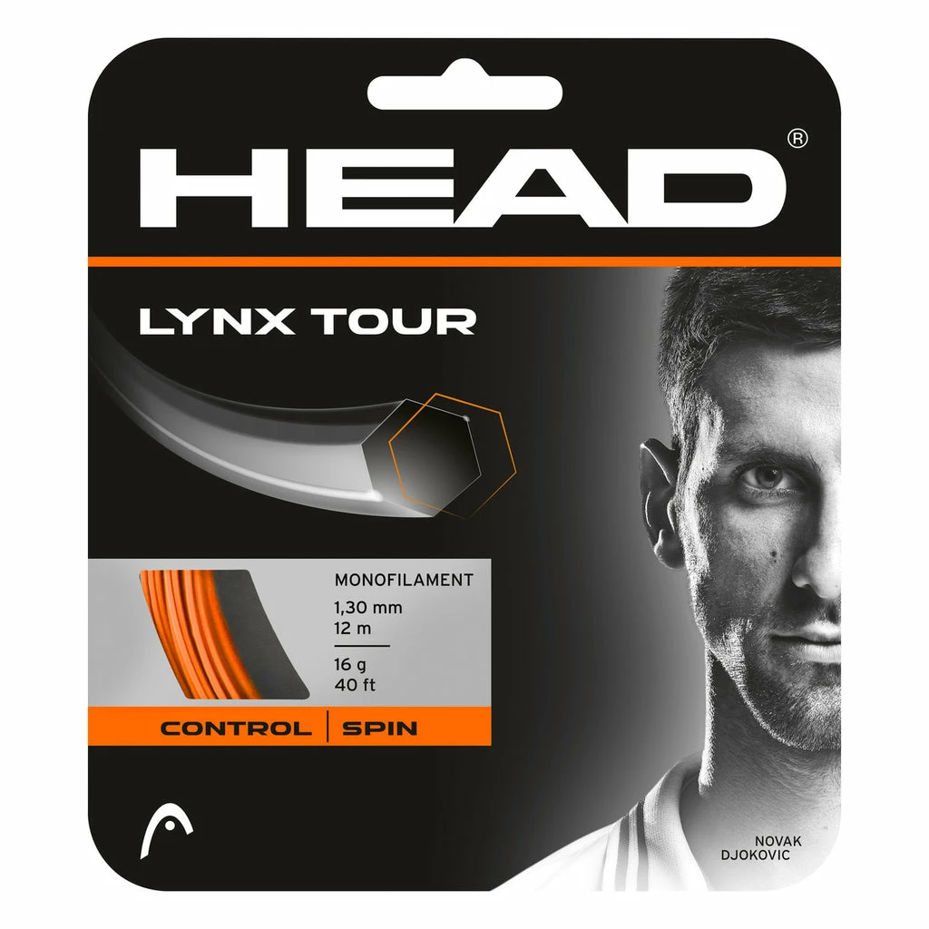 Head Lynx Tour 17 Tennis String (Orange)