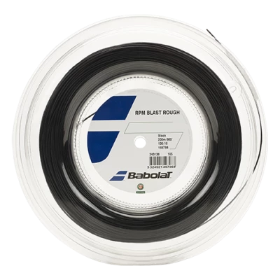 Babolat RPM Blast Rough 16 Tennis String Reel (Black)