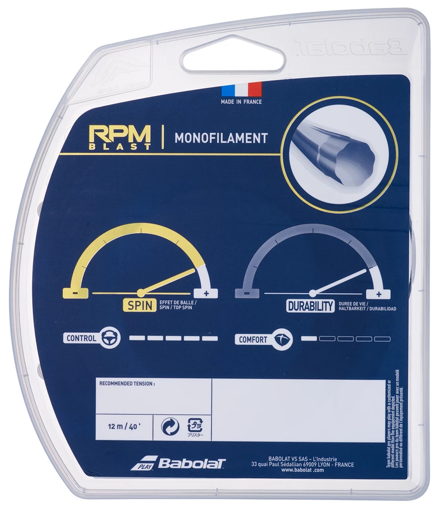 Babolat RPM Blast 18 Tennis String (Black) - Image 2