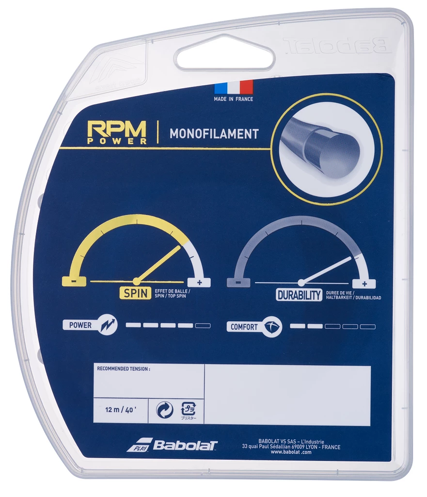 Babolat RPM Power 16 Tennis String (Blue) - Image 2