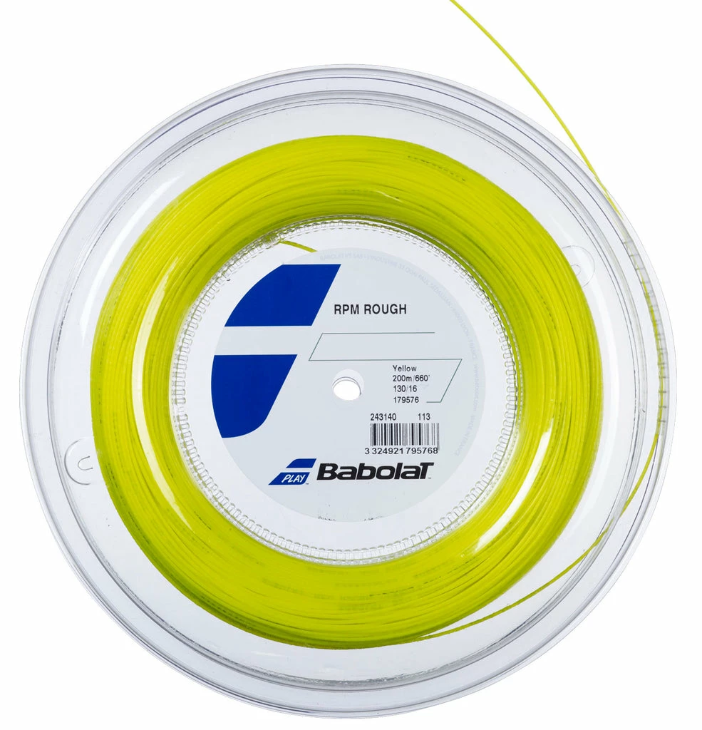 Babolat RPM Rough 16 Tennis String Reel (Yellow)