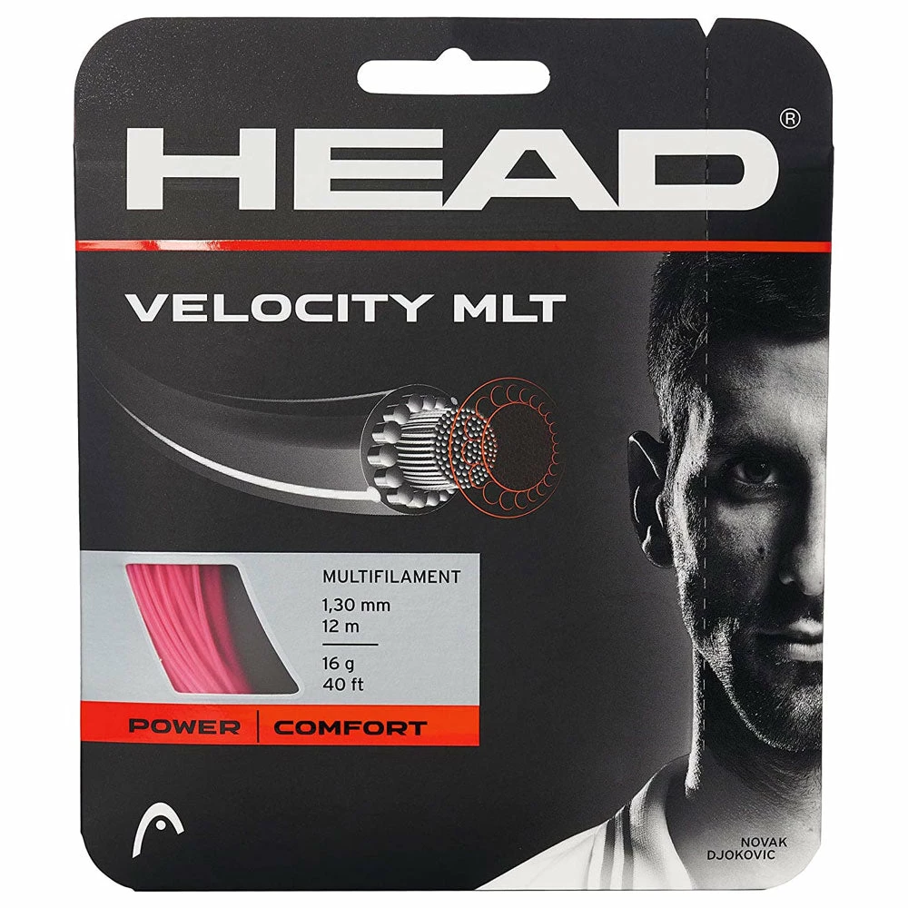 Head Velocity MLT 16 Tennis String (Pink)