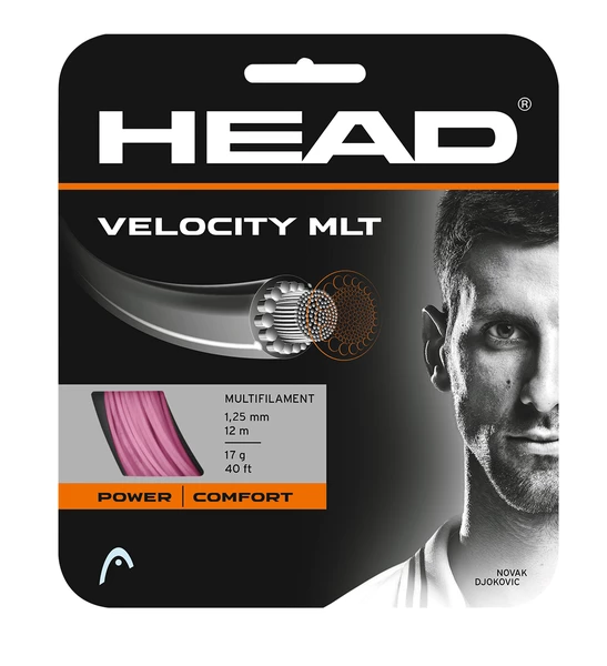 Head Velocity MLT 17 Tennis String (Pink)
