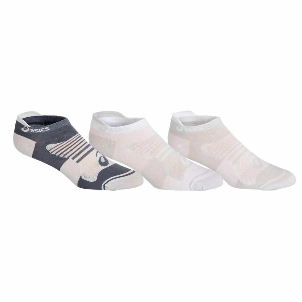 Asics Women's Quick Lyte Plus 3-Pack Socks (White/Black)