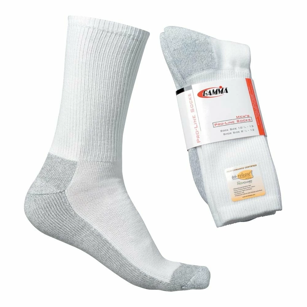 Gamma Men's Pro-Line Socks (White)