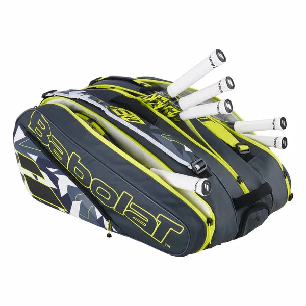 Babolat Pure Aero 12 Pack Racquet Bag 2023 (Black/Yellow) - Image 3