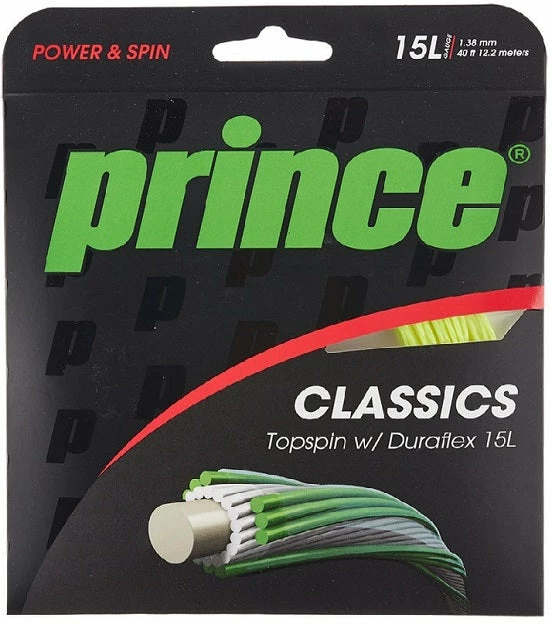 Prince TopSpin 15L Duraflex Tennis String (Yellow)