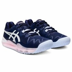 Asics Gel Resolution 8 Women's Clay Court Tennis Shoe (Peacot/White) -head shop ASICS GEL RESOLUTION 8 ProductIm 6 1024x1024