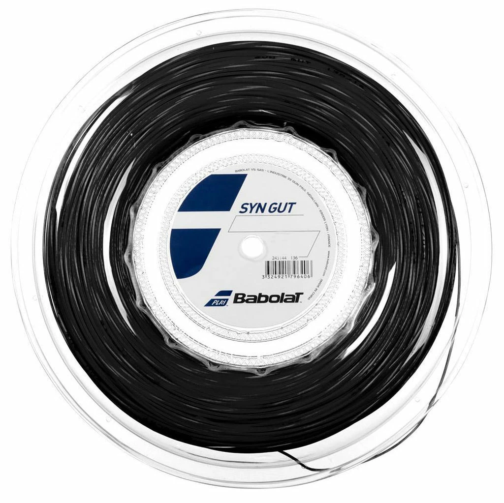 Babolat Synthetic Gut 17 Tennis String Reel (Black) 3 Babolat Synthetic Gut 17 Tennis String Reel (Black)