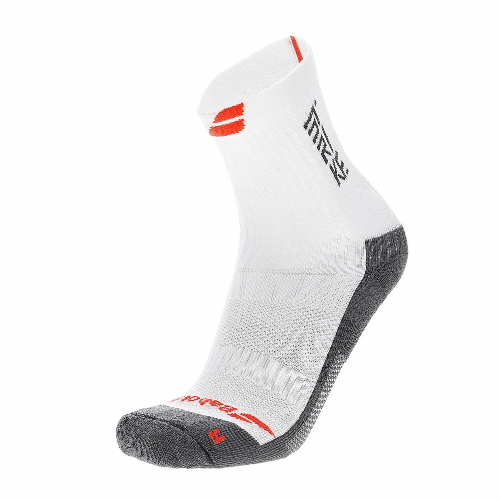 Babolat Pro 360 Strike Men's Crew Tennis Socks (White/Orange/Grey)