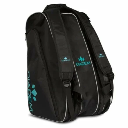 Diadem Icon Pickleball Paddle Bag (Black/Teal)