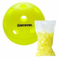 Gamma Photon Outdoor Pickleball Yellow (Pack Of 60)