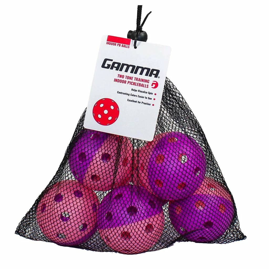 Gamma Two-Tone Indoor Training Pickleball Balls (Pack Of 12) - Image 3