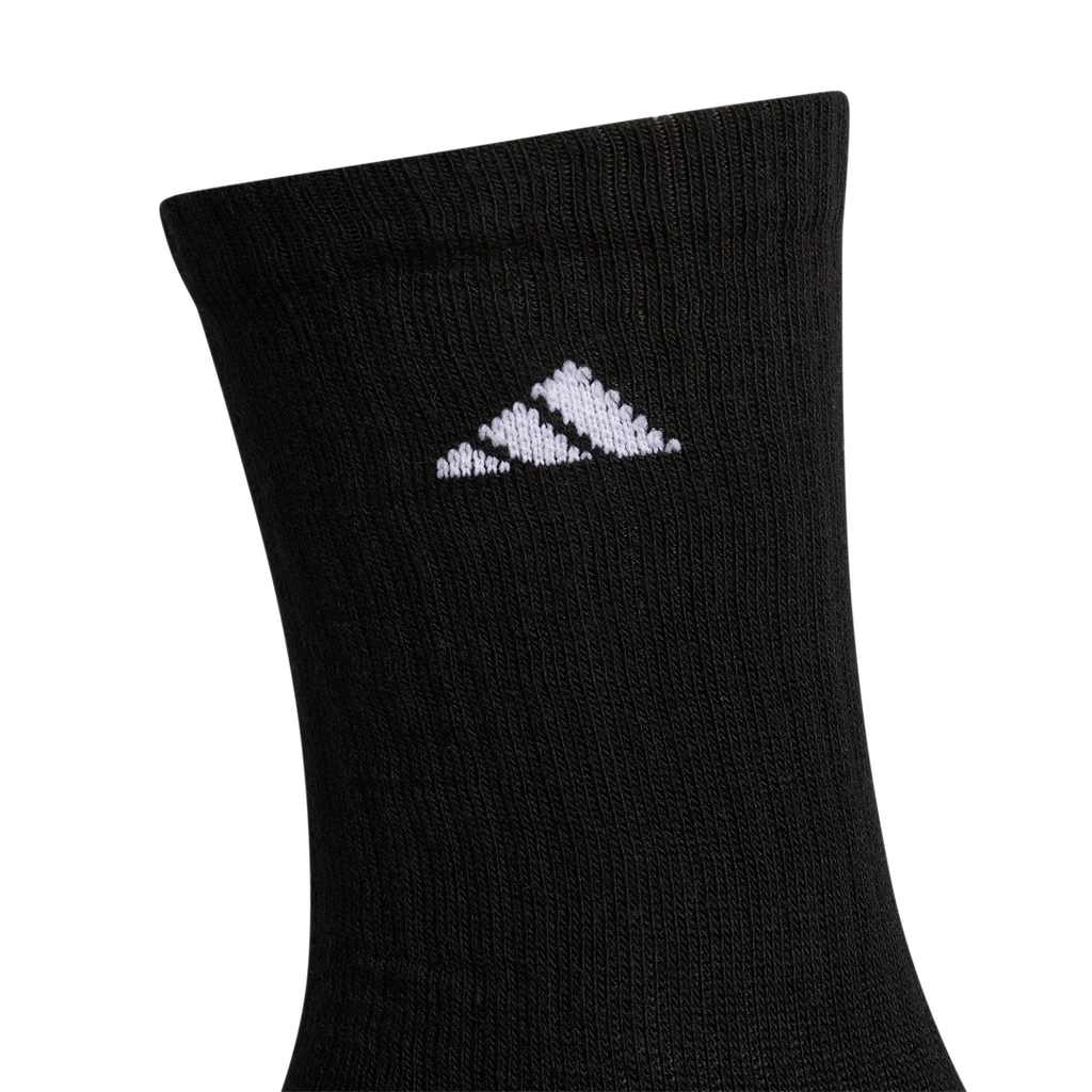 Adidas Men's Cushioned Crew Socks (Black) - Image 2