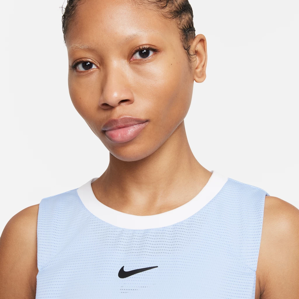 Nike Women's Dri-FIT Advantage Tank (Aluminum/White/Black) - Image 4