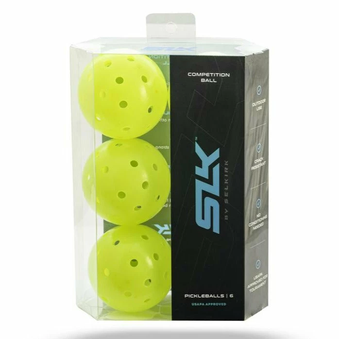 Selkirk SLK Competition Outdoor Pickleball Balls - 6 Pack