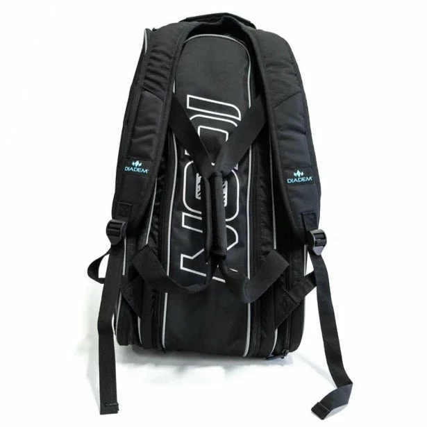 Diadem Icon Pickleball Paddle Bag (Black/Teal) - Image 3