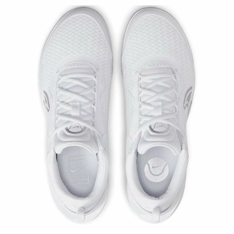 Nike Court Zoom Pro Women's Tennis Shoe (White/Silver) - Image 5