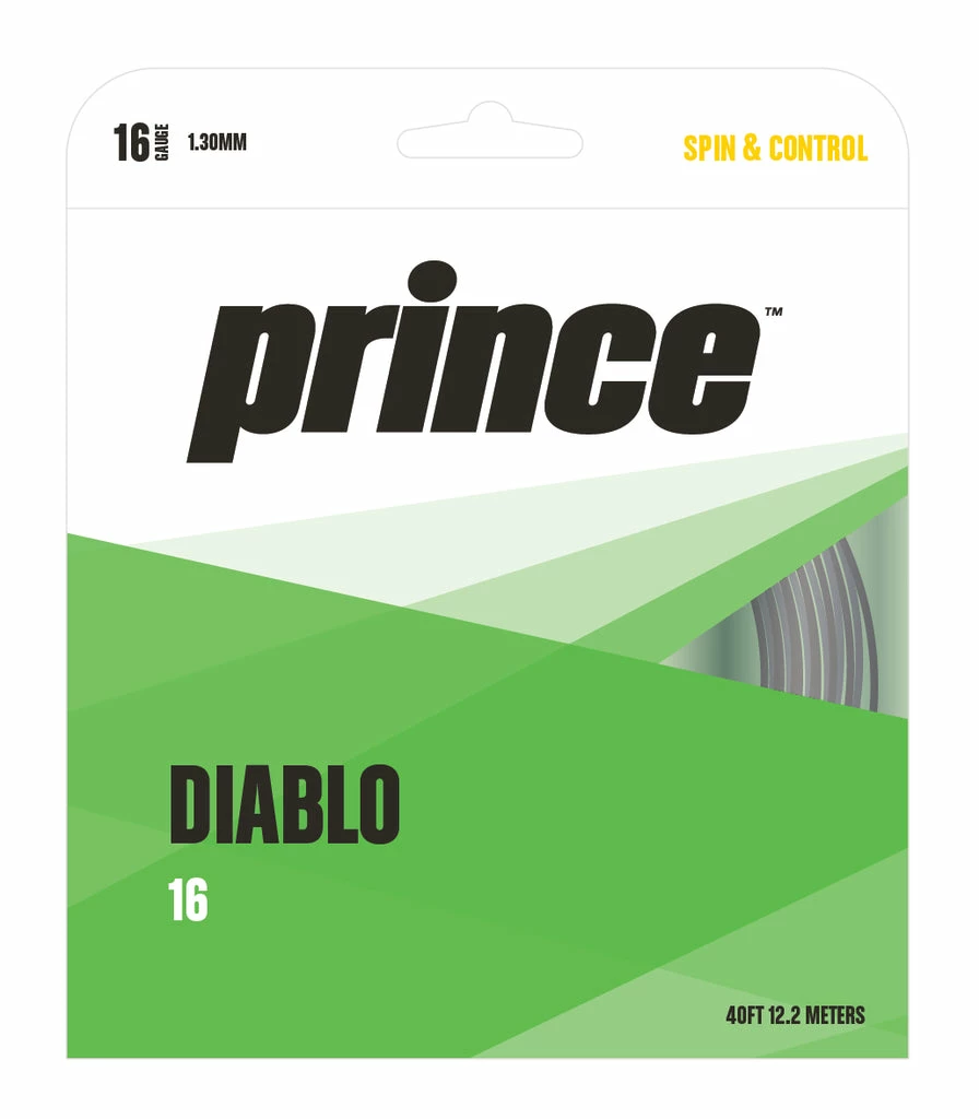 Prince Diablo 16 Tennis String (Black) 3 Prince Diablo 16 Tennis String (Black)