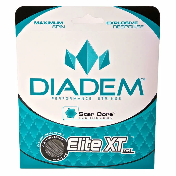 Diadem Elite XT 16L Tennis String (Charcoal) 3 Diadem Elite XT 16L Tennis String (Charcoal)