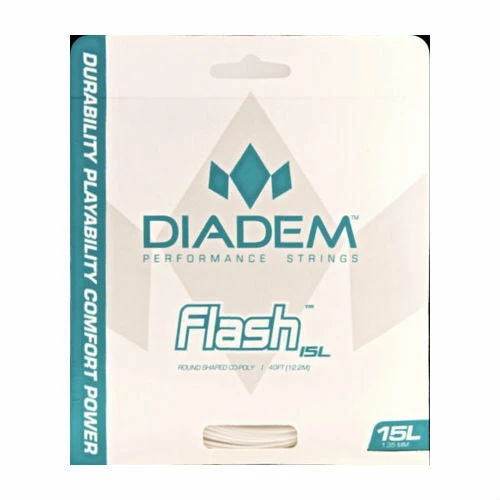 Diadem Flash 16 Tennis String (White) 3 Diadem Flash 16 Tennis String (White)