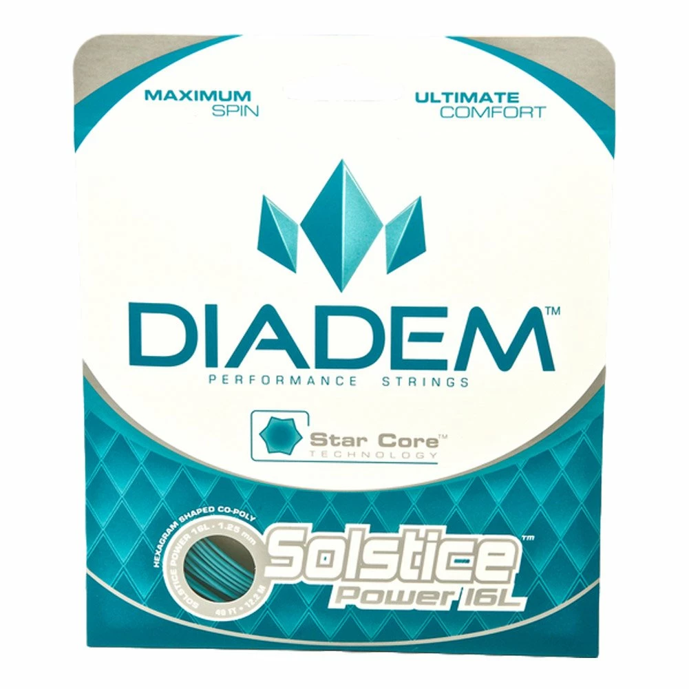 Diadem Solstice Power 16L Tennis String (Teal)