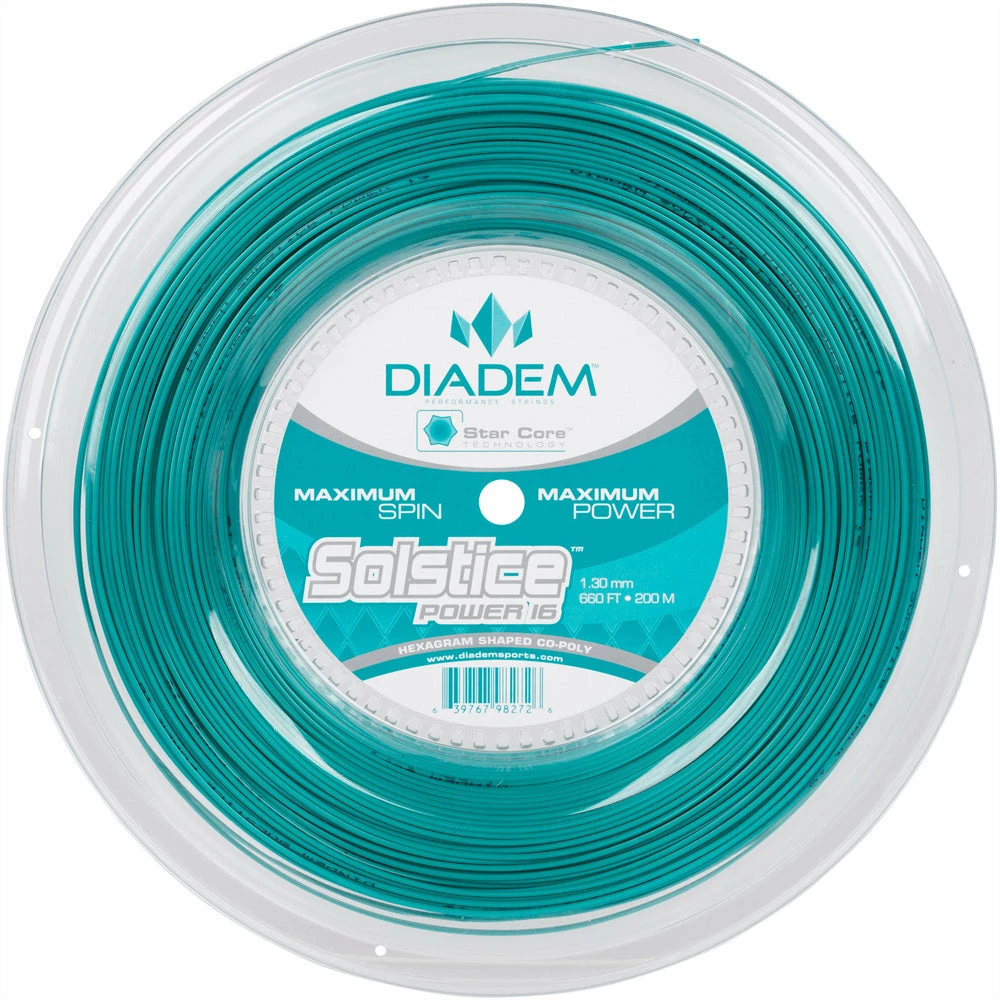 Diadem Solstice Power 16 Tennis String Reel (Teal)