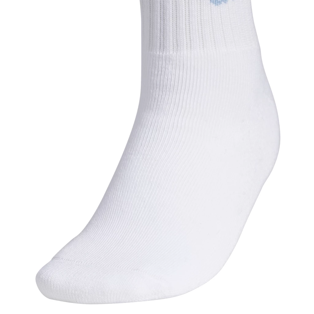 Adidas Women's Sport Stripe High Quarter Socks (White) - Image 3