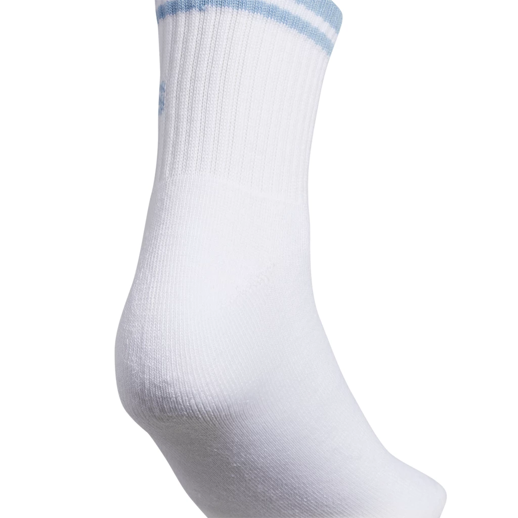 Adidas Women's Sport Stripe High Quarter Socks (White) - Image 4