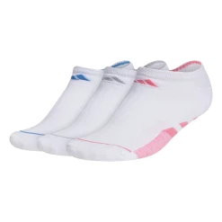 Adidas Women's Cushioned No-Show Socks (White)