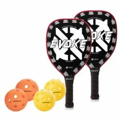 ONIX Evoke Teardrop (White) 2 Paddle Pickleball Bundle