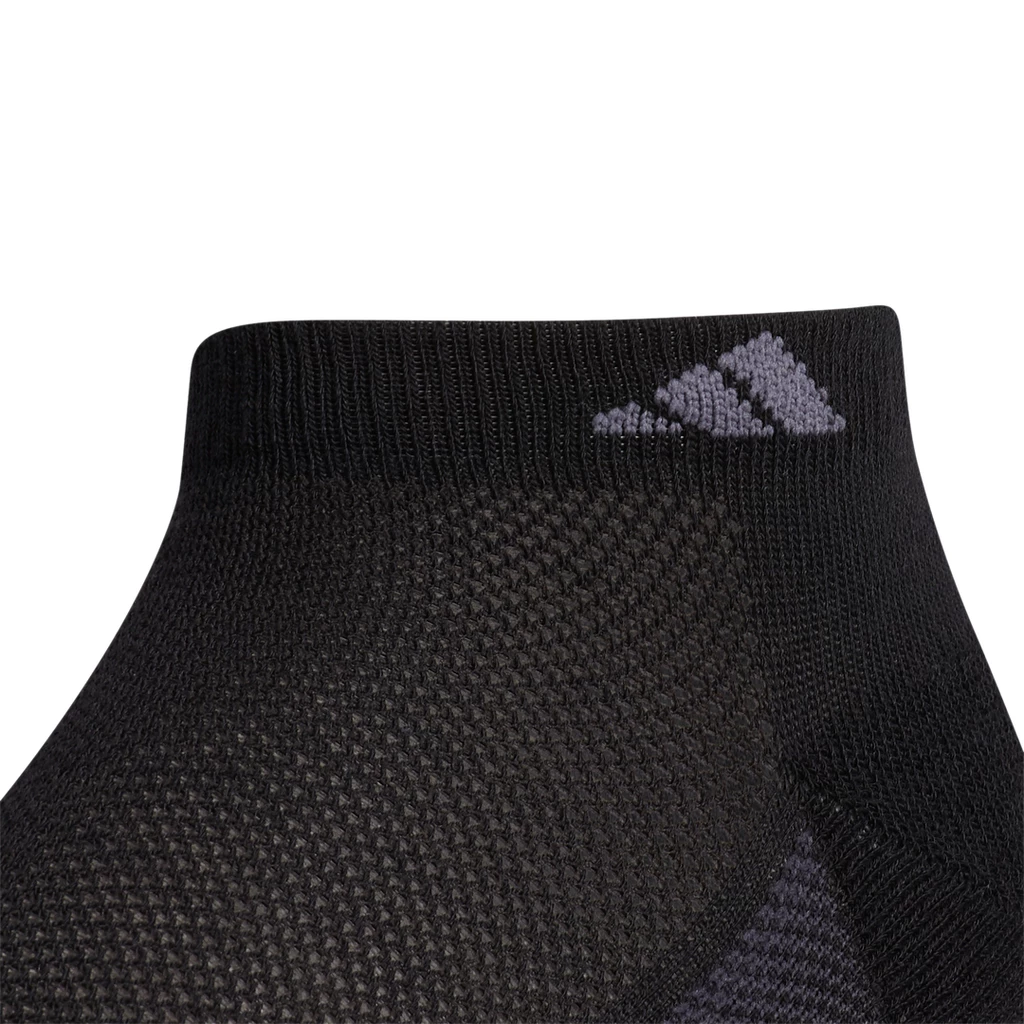 Adidas Men's Superlite 3 Stripe Low-Cut Socks (Black) - Image 2
