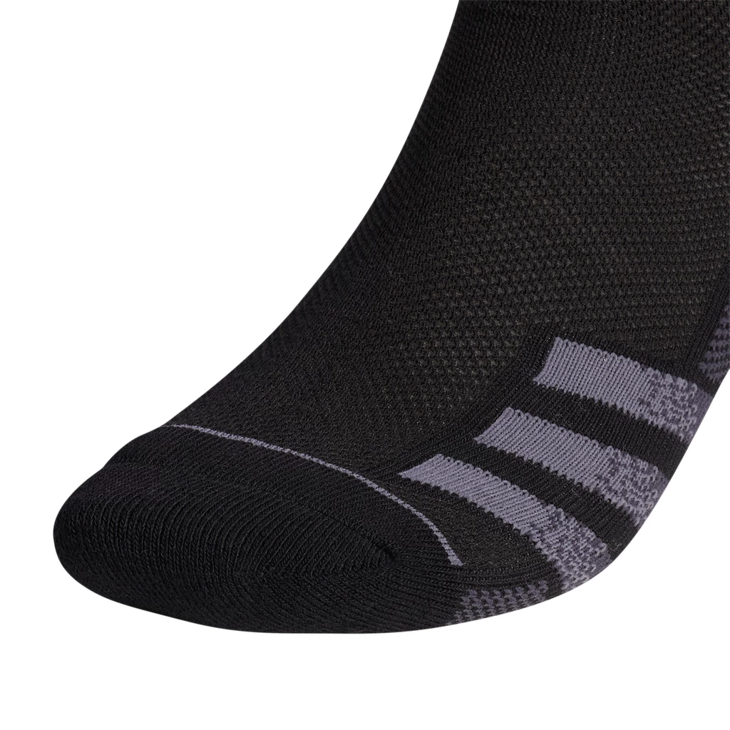 Adidas Men's Superlite 3 Stripe Low-Cut Socks (Black) - Image 3