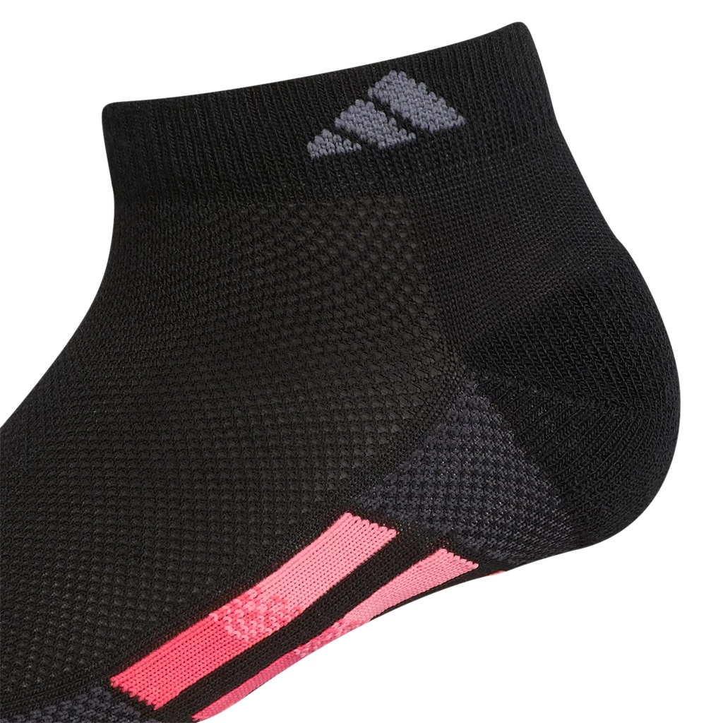 Adidas Women's Superlite 3 Stripe Low-Cut Socks (Black) - Image 2