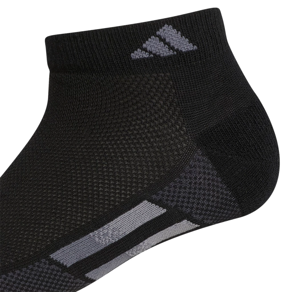 Adidas Women's Superlite Low-Cut Socks (Black/White/Grey) - Image 2