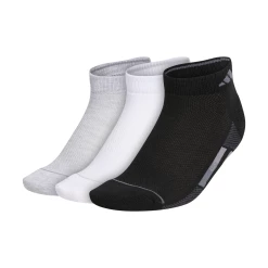Adidas Women's Superlite Low-Cut Socks (Black/White/Grey)