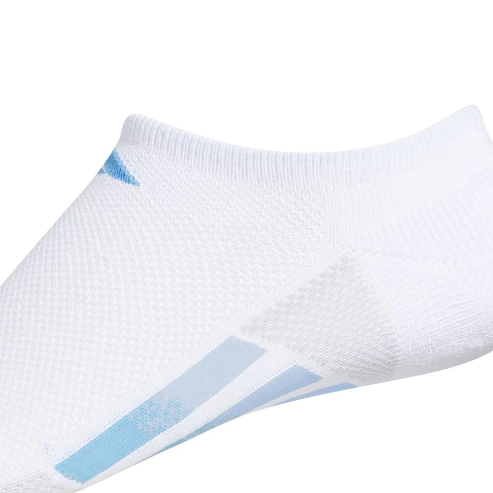 Adidas Women's Superlite 3 Stripe No-Show Socks (White) - Image 3