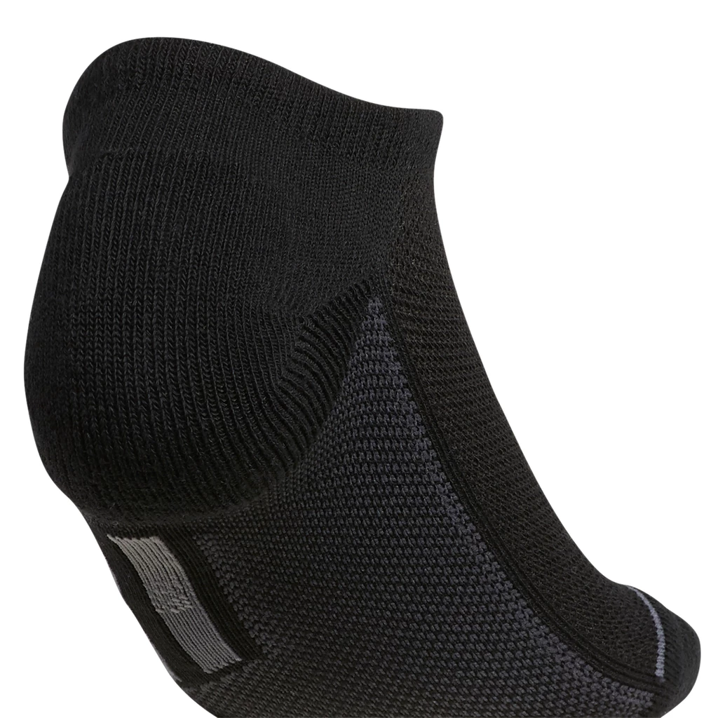 Adidas Women's Superlite 3 Stripe No-Show Socks (Black/White/Grey) - Image 4