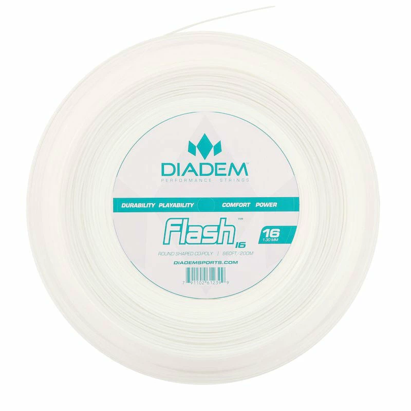 Diadem Flash 16 Tennis String Reel (White)
