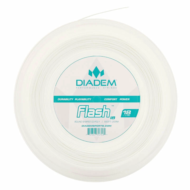 Diadem Flash 18 Tennis String Reel (White)
