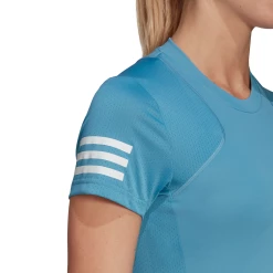 Adidas Women's Club Top (Hazy Blue/White) -head shop GL5532 APP on model detail 1 white 1024x1024