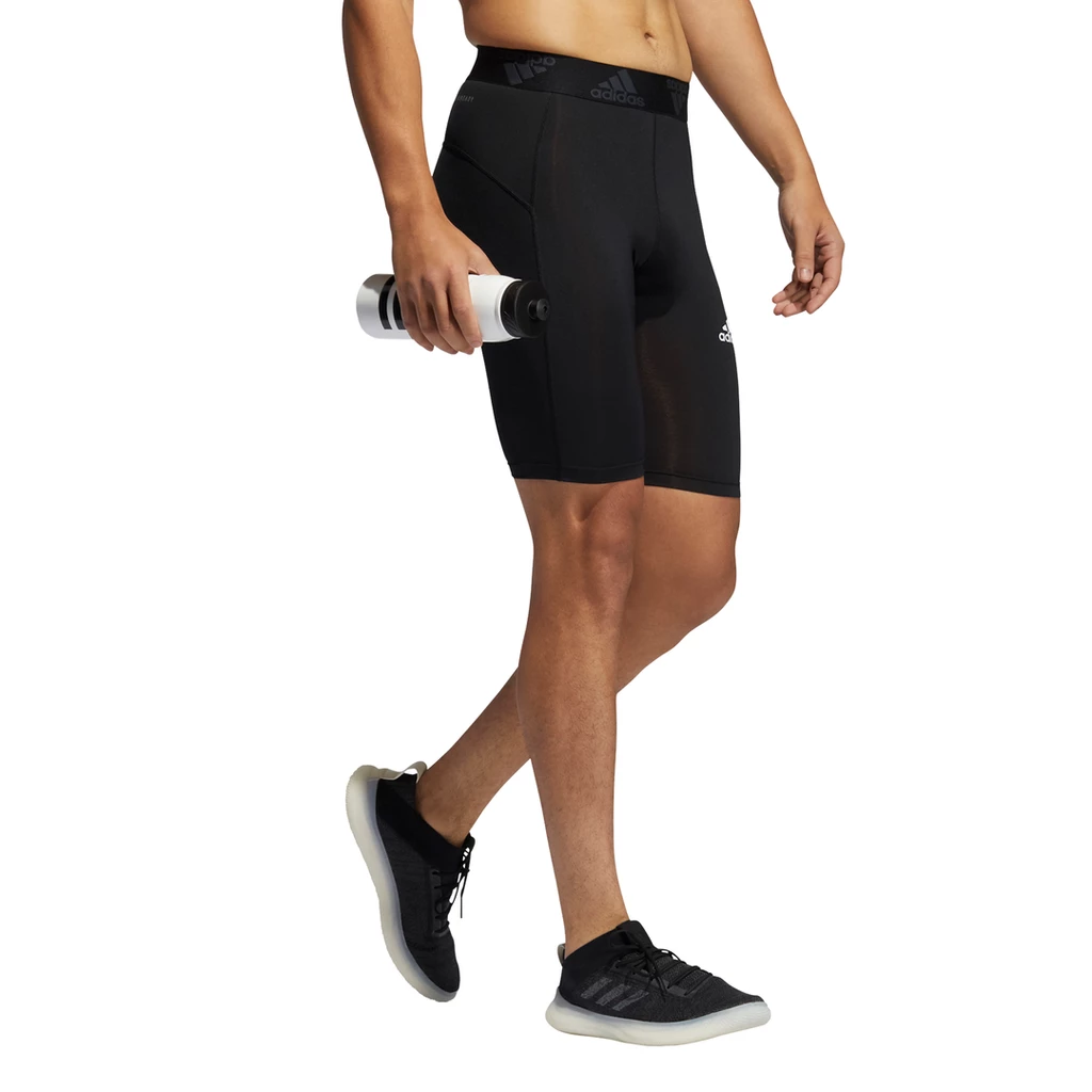 Adidas Men's TechFit Short Tights (Black) - Image 3